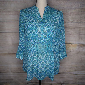 Zac and Rachel Multicolor peplum blouse